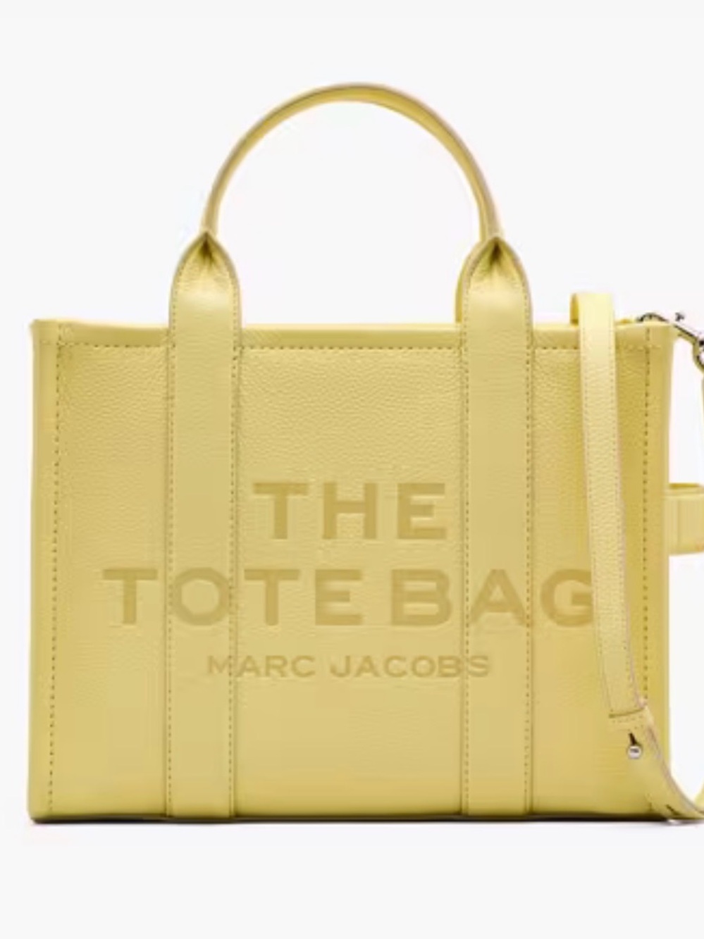 🌻 NWT Marc Jacobs The Leather Medium Tote Bag..- 740 Custard 🌻